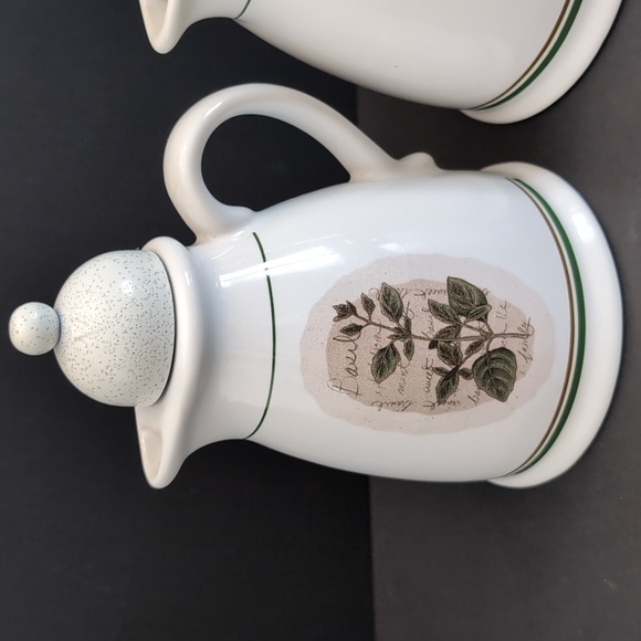 Vintage Savory Tyme set of 2 Vinegar & Oil Decanter Set. - Picture 2 of 13